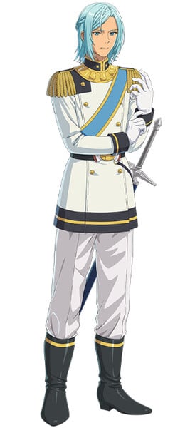 Design de personagem de Curtis Bannister, interpretado por Kikunosuke Toya
