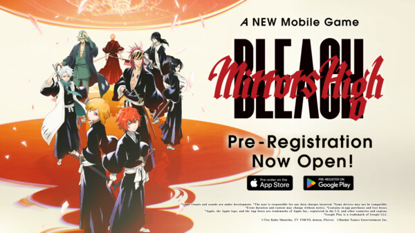 Arte promocional do pré-registro de BLEACH Mirrors High