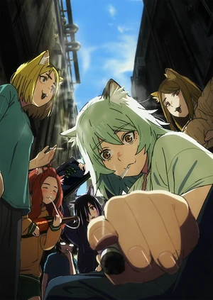 Key visual do animê Chainsmoker Cat