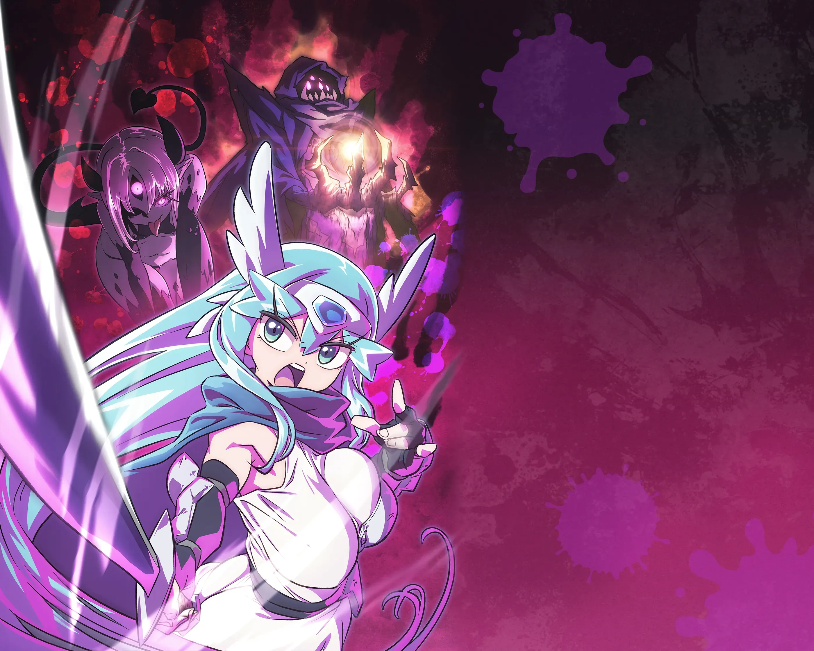 Key visual do animê The Demons Are Planning Something Good