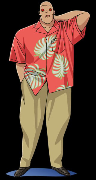 Visual do personagem Borma, dublado por Atsushi Miyauchi