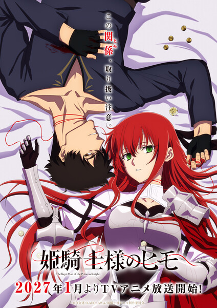 Teaser visual do anime Himekishi-sama no Himo, com a Princesa Arwin e Matthew.