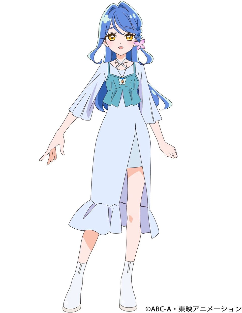 Arte de personagem de Kurea Howa em seu uniforme de confeiteira