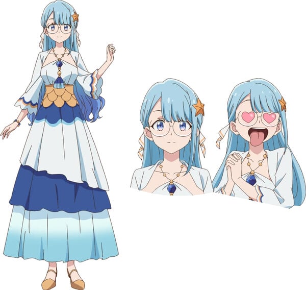 Visual da personagem Aries Tear Bluemoon, mestre de guilda de Aquas