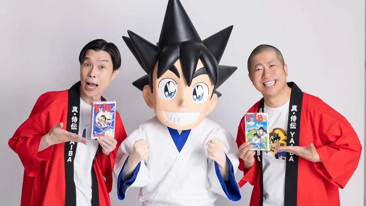 Haraiichi, dupla de comediantes nomeada embaixadora do animê Shin Samurai-den YAIBA