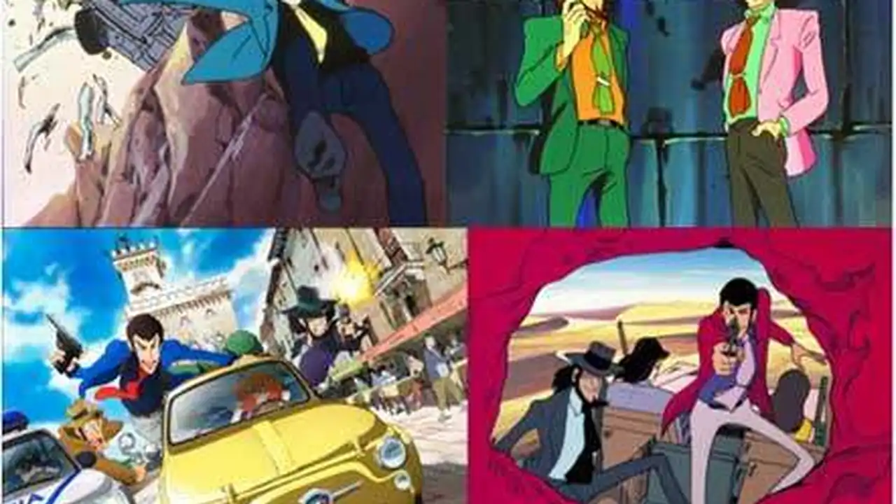 Colagem com os visuais das sete séries participantes da votação de 55 anos
