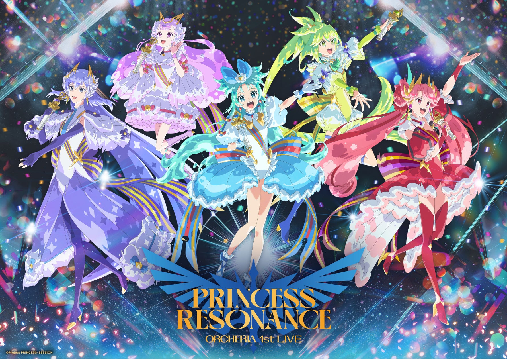 Imagem promocional do Orcheria 1st LIVE "PRINCESS RESONANCE"
