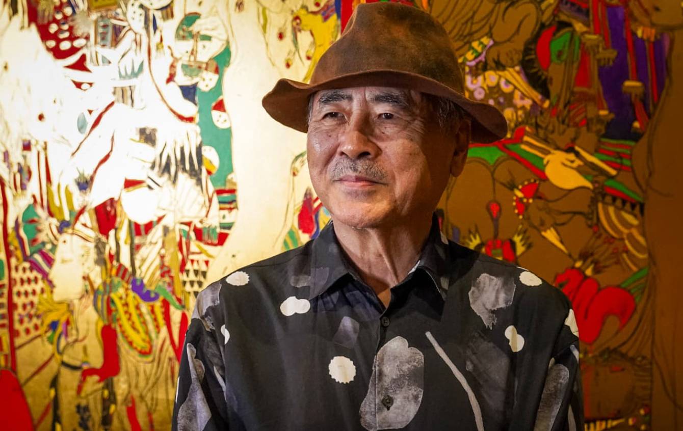 Arte promocional da exposição Yoshitaka Amano – Além da Fantasia