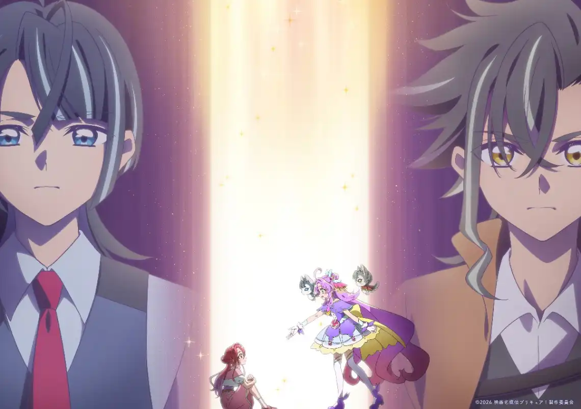 Novo visual do filme de Detective Precure com os personagens originais