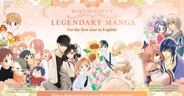 Imagem de divulgação dos títulos da Hakusensha na Comikey