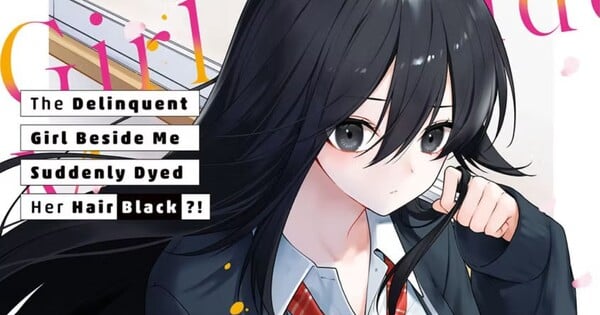 Imagem do mangá The Delinquent Girl Beside Me Suddenly Dyed Her Hair Black