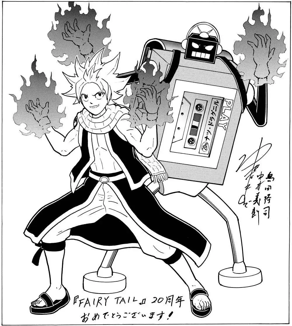 Ilustração comemorativa de FAIRY TAIL por um dos mangakás convidados