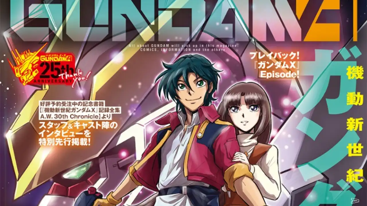 Imagem de divulgação do mangá Gundam X FLASH
