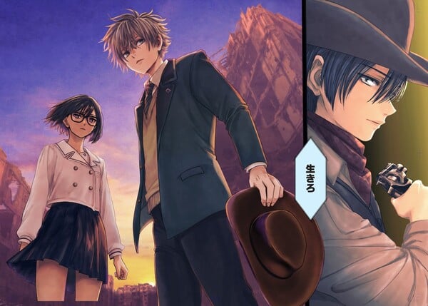 Ilustração de divulgação da novel Sayonara no Iikata Nante Shiranai