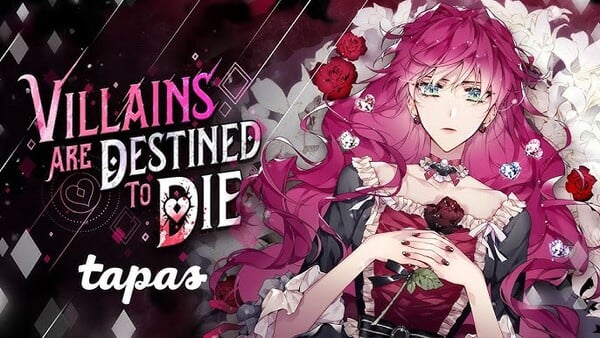 Imagem promocional do webtoon Villains Are Destined to Die