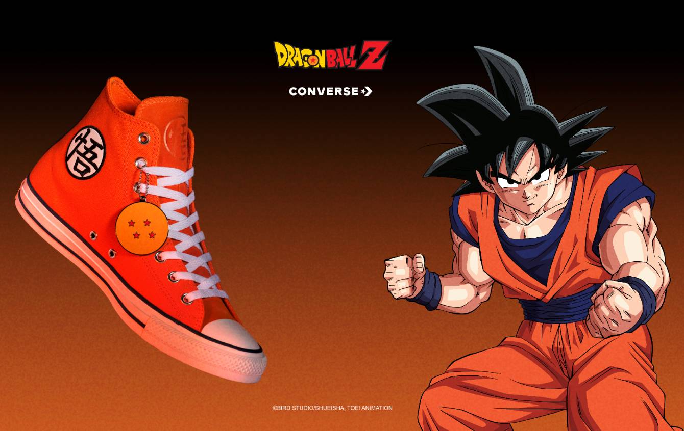 Coleção Converse × Dragon Ball Z: modelos de tênis com estampas inspiradas na franquia