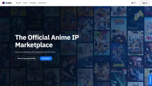 Screenshot do site do AniBiz