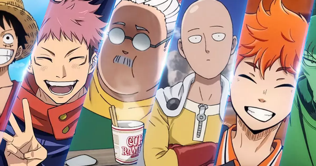 Ilustração de abertura do artigo sobre o mercado internacional de anime