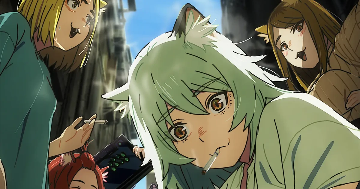 Imagem do animê Chainsmoker Cat